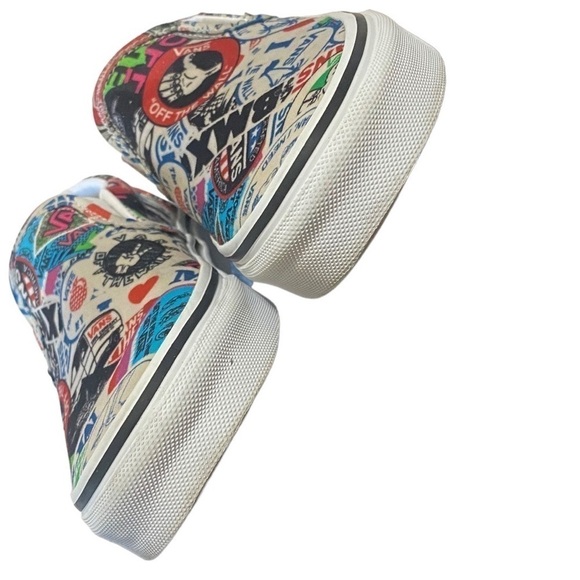 VANS BMX Slip-Ons Mash-Up Sticker Multi Color Women’s Size 5.5 - Picture 8 of 11